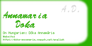 annamaria doka business card